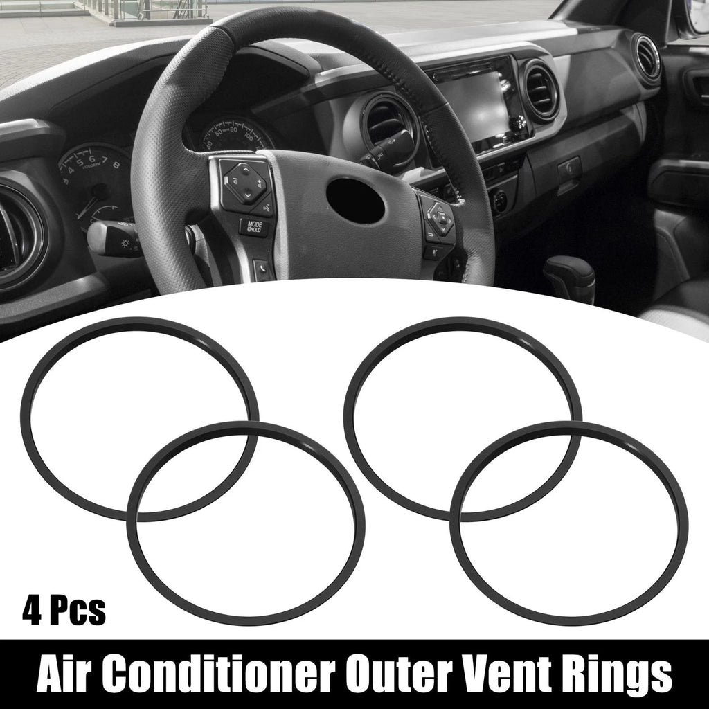 Car AC Outer Vent Rings Trim Covers Set for Toyota Tacoma (2016–2022)