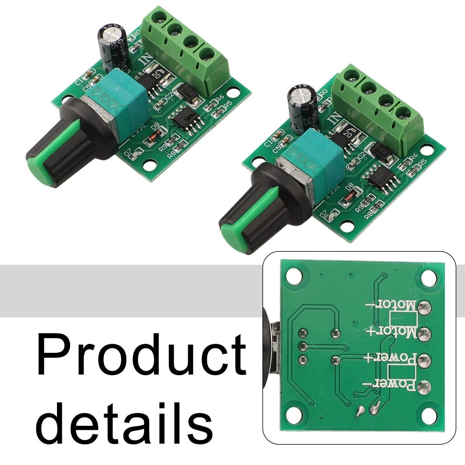 DC Motor Speed Controller for Various Applications (Self Restoring Fuse, Adjustable Duty Cycle)
