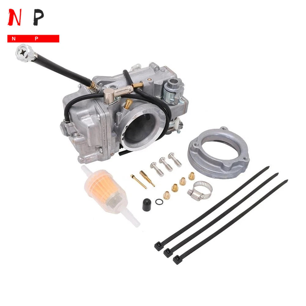 Carburetor + Choke Cable for Harley Evo Evolution Twin Cam (Mikuni HSR42mm TM42-6)