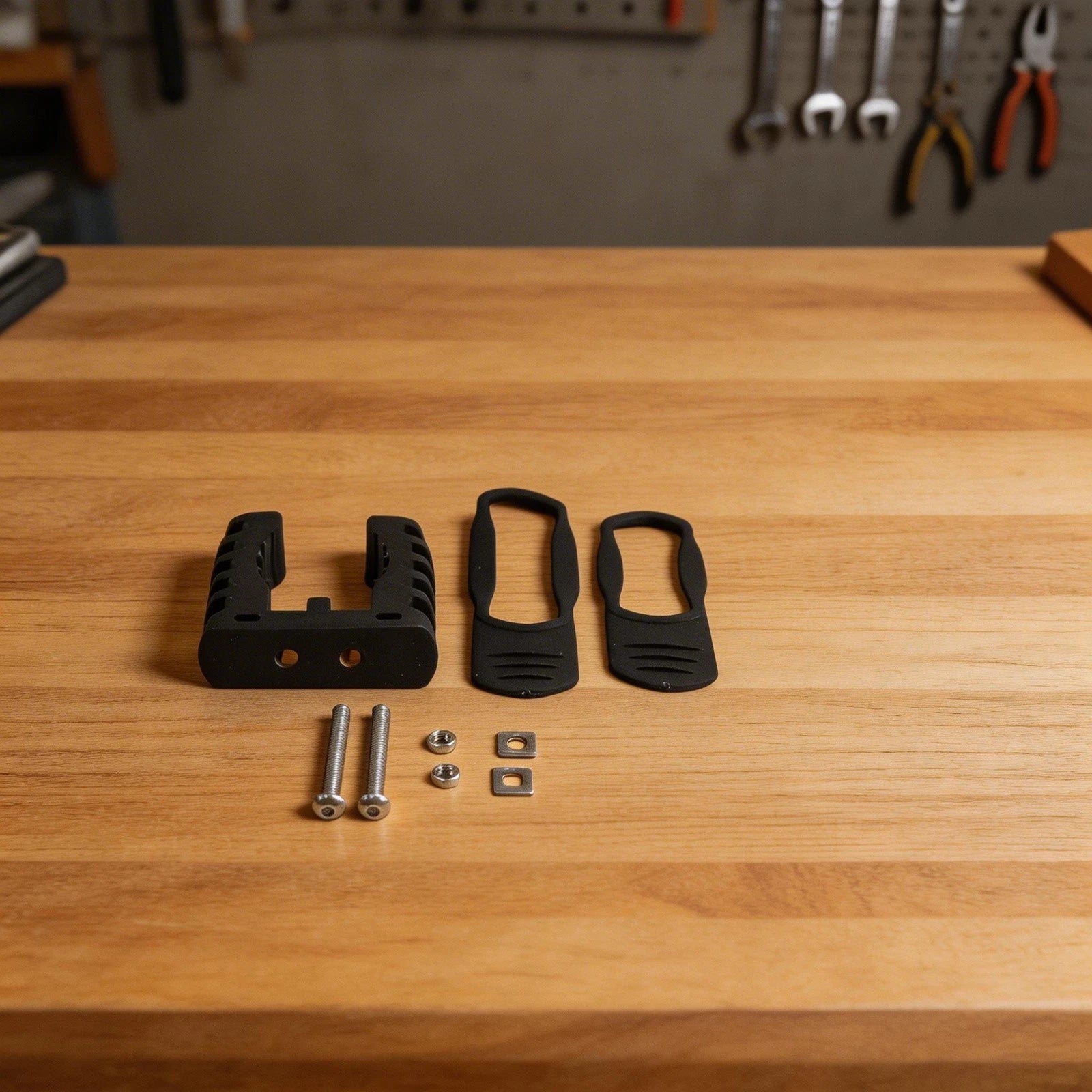 Rubber Clamp Mount Kit for RV Van Truck UTV (Quick Release Tool Organizer)