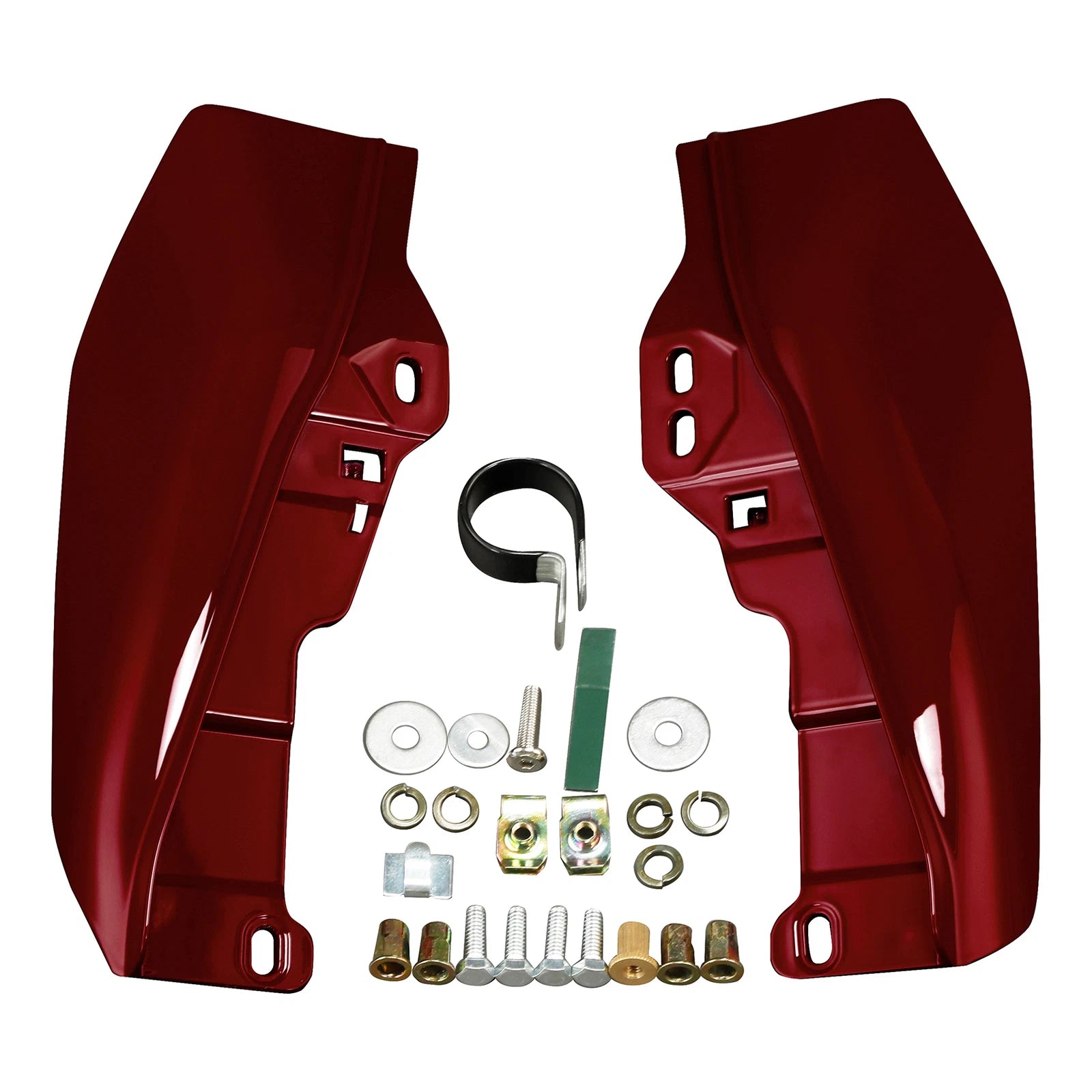 Mid Frame Deflectors for Harley Touring Electra Glide (2009–2023) Billiard Red