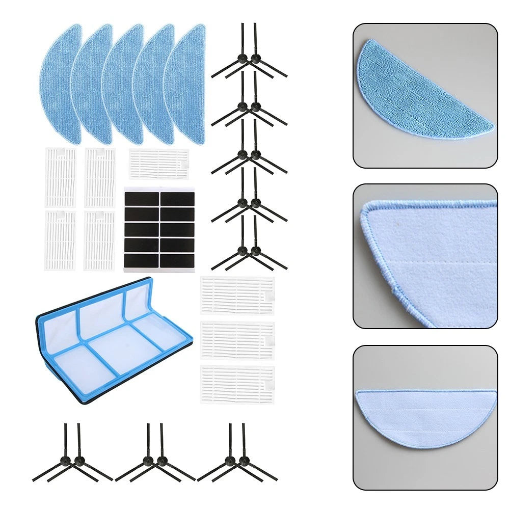 Side Brush Filter Mop Cloth for Robot Vacuum