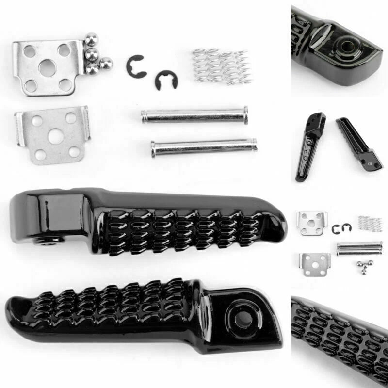 Rear Foot Peg Footrest for Kawasaki Ninja EX250 EX300 ZZR1200 (2008–2020) Black T9