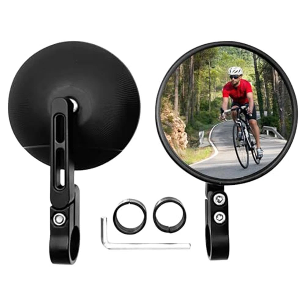 Motorcycle Rearview Mirrors with Enhanced Visibility Features for Riders