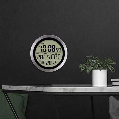 Digital Wall Clock with LED Display for Home