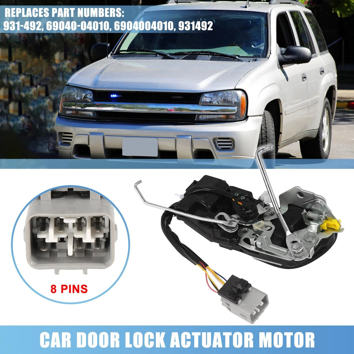 Front Left Side Door Lock Actuator Motor Replacement for Toyota Tacoma (1998–2004)