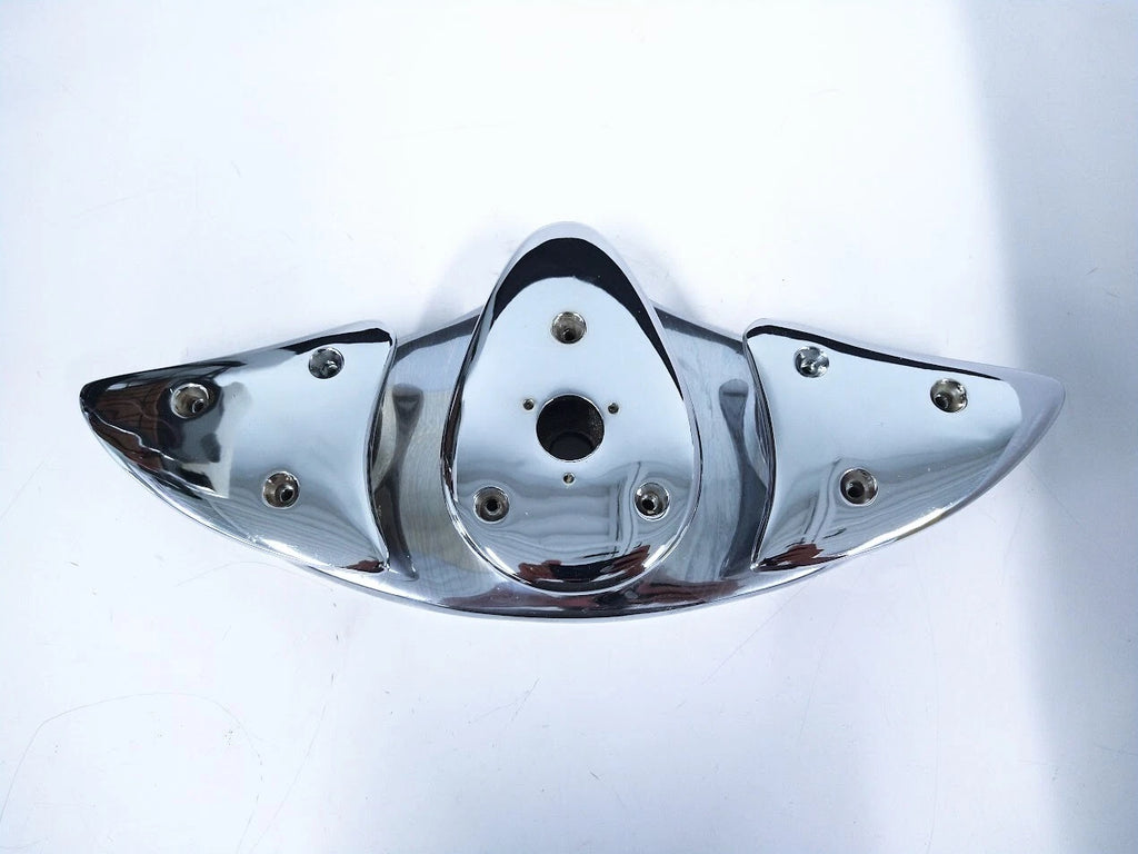 Chrome Bronze Bow Cleat Chock for Bertram 38 (No Screws)