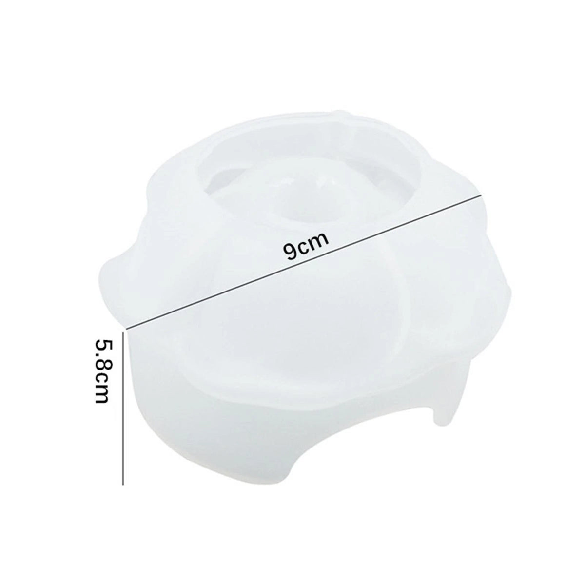 3D Crystal Drop Silicone Mould for Rings Holder Storage (DIY)