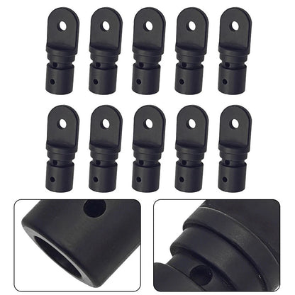 10 Pack Plastic Eye End Cap for 1-Inch Bimini Top Boat Canopy Tubing