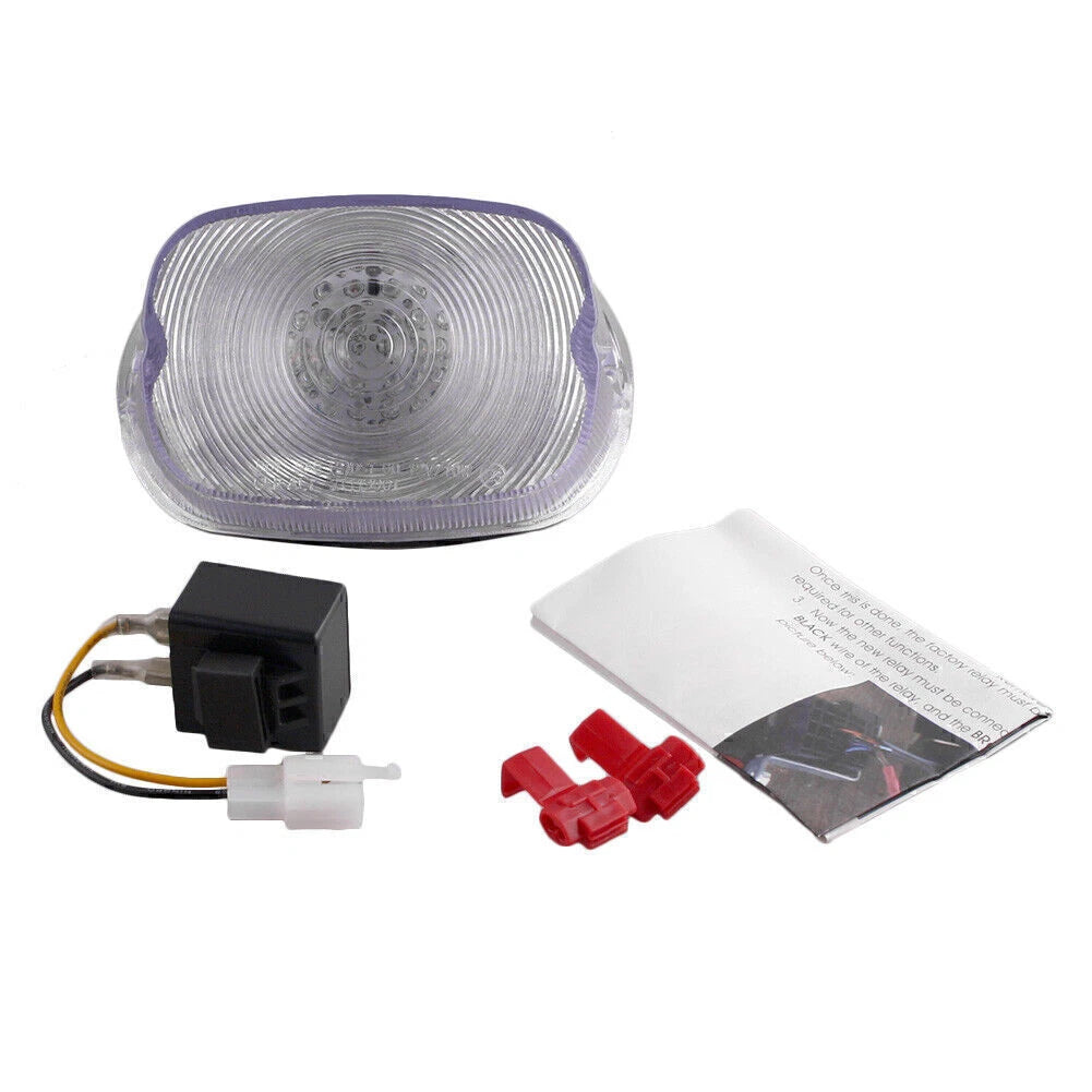 Clear Taillight Motor for Harley Davidson Dyna, Electra Glide, FLST (1991–2012)