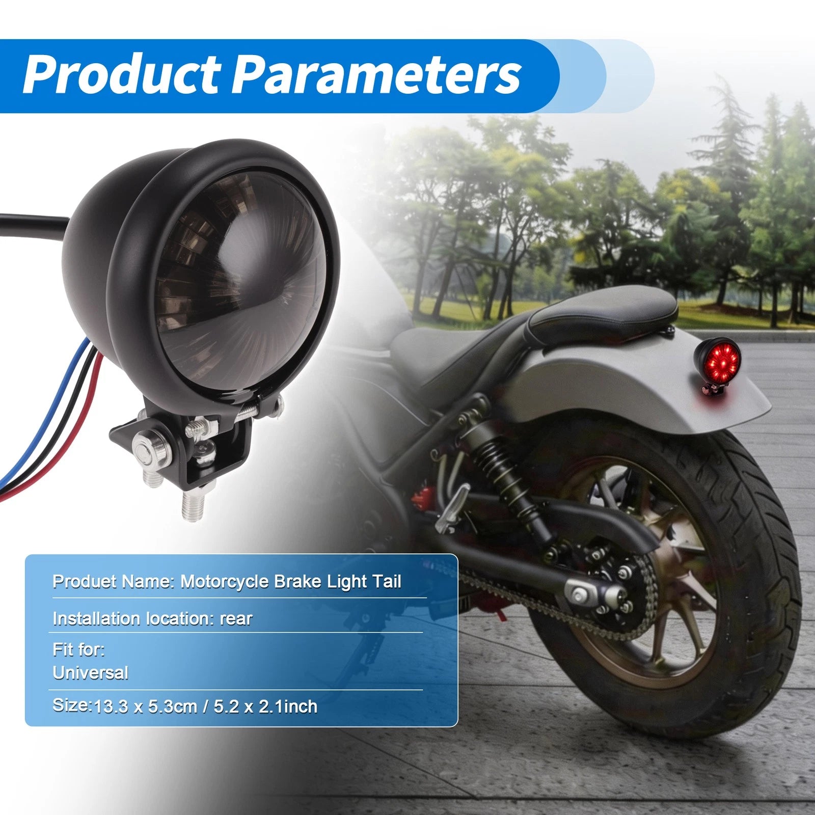 LED Tail Light for Motorcycle (1 pcs)