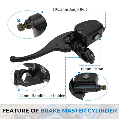 Front Brake Master Cylinder for Polaris Sportsman Magnum Scrambler Worker Xpress (2000–2023)