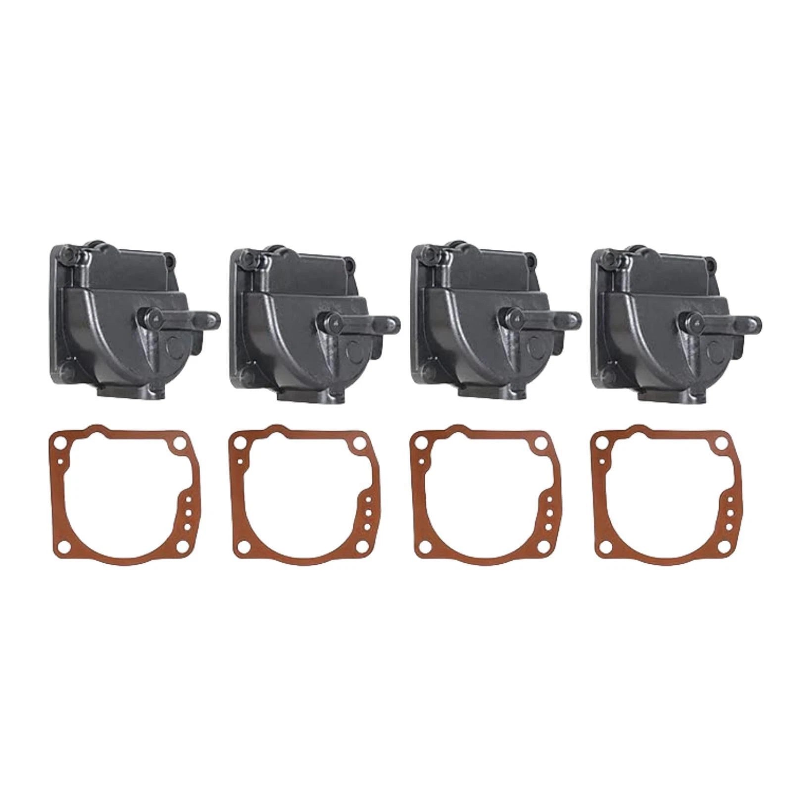 Set of 4 Carburetor Float Bowl Chambers for Johnson Evinrude (343870, 0433000, 766418)