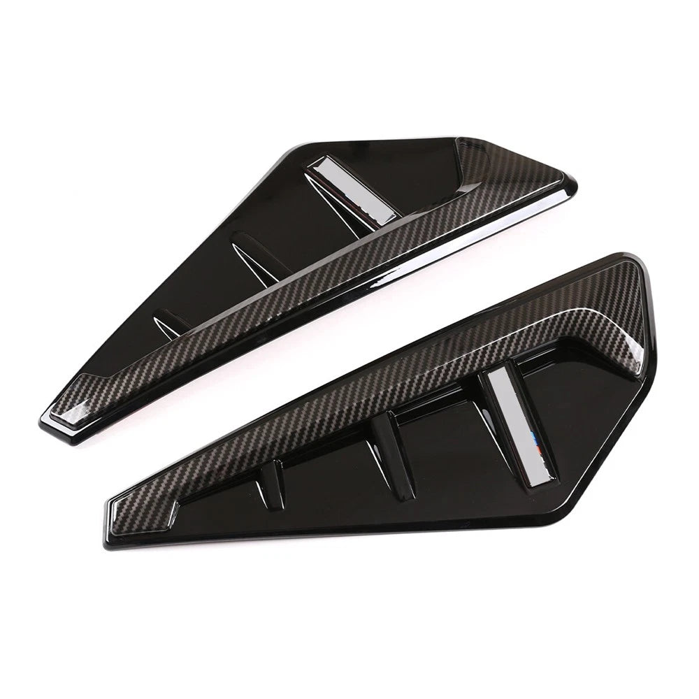 Carbon Fiber Look Side Wing Air Flow Fender Vent Covers for BMW X5 (2019–2022)