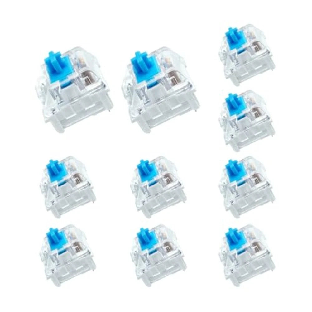 50PCS Blue Mechanical Keyboard Switches for LED Keyboard Use