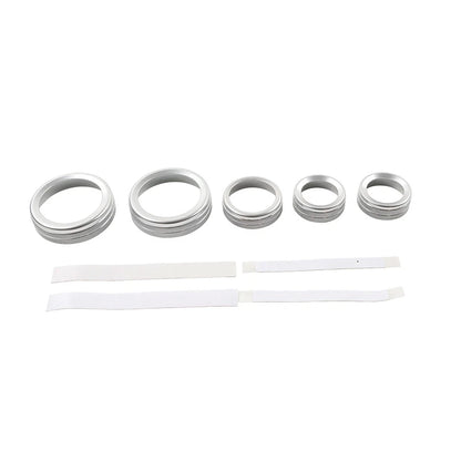 AC Headlight Radio Switch Knob Ring for Ford Maverick (2022–2023) Silver