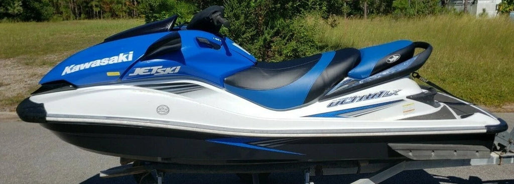Seat Cover for Kawasaki Ultra 250x 260 300 310 (2007–2017) Black/Royal Blue
