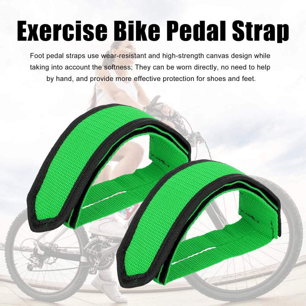Bicycle Pedal Straps Pair Adjustable Universal for Fixed Gear Bike (Universal)