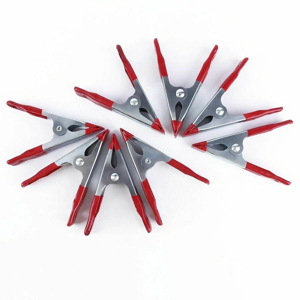 8 PCS 50mm Metal Spring Clamp Set Clips for Crafts