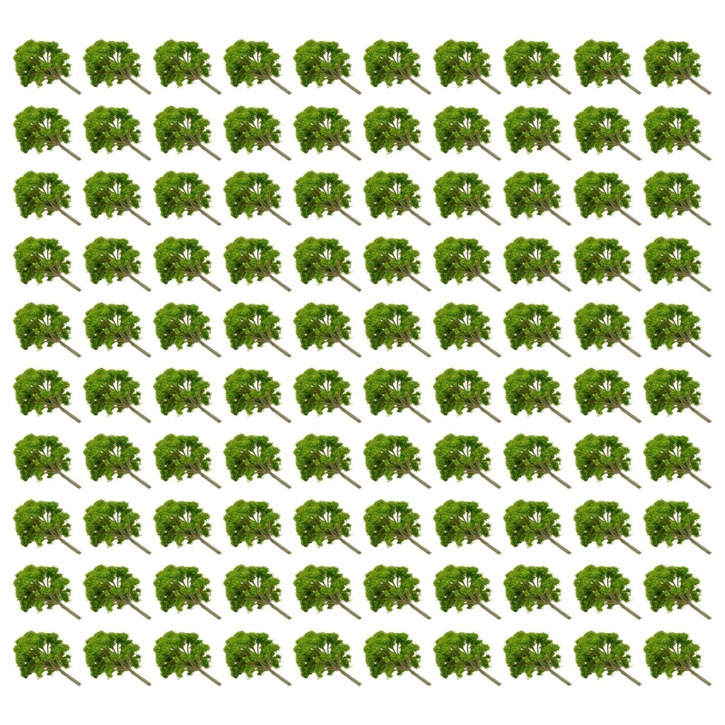 Set of 10 HO Scale Model Trees for Train Railroad Layout Scenery