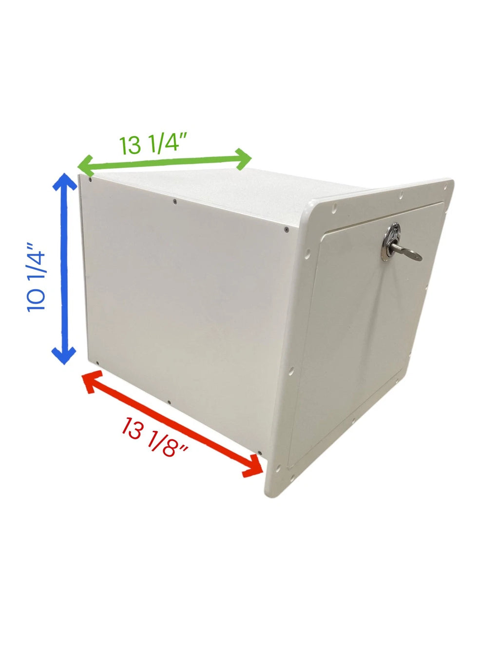Marine Storage Drawer/Tackle Box Face 15.5" x 12.5" with Lock (RHD)
