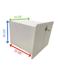 Marine Storage Drawer/Tackle Box Face 15.5" x 12.5" with Lock (RHD)