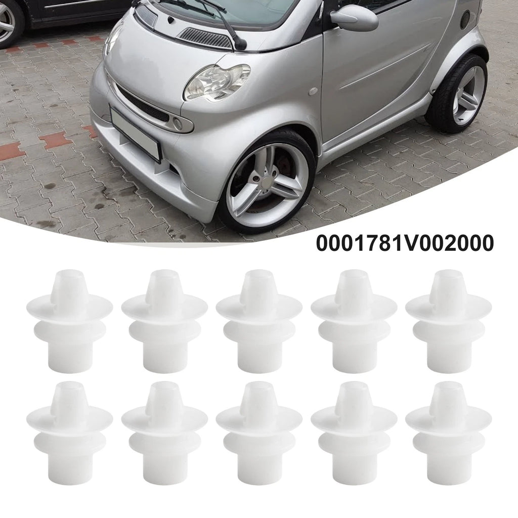 10pcs Mudguard Clips for Smart Fortwo Cabrio Coupe (2000–2007)