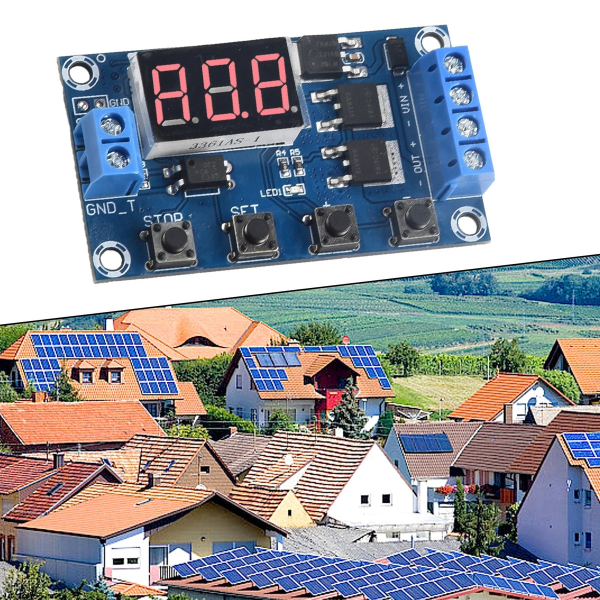 Wide Voltage Input Relay Delay Board Multifunctional Timer