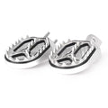 2X Foot Pegs for Honda CRF230L (2003–2009) Silver