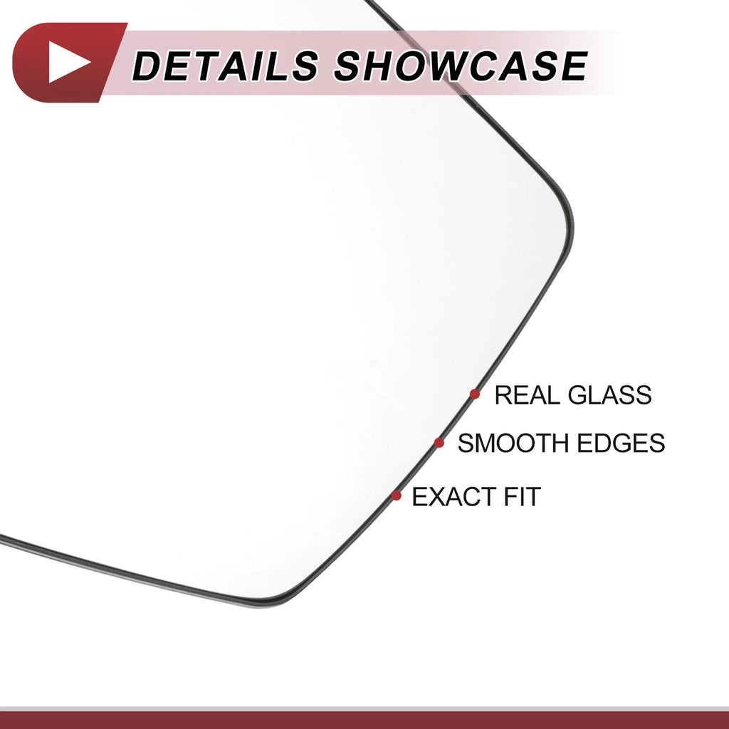 Heated Left Driver Side Mirror Glass for Ford Escape (2008–2012)