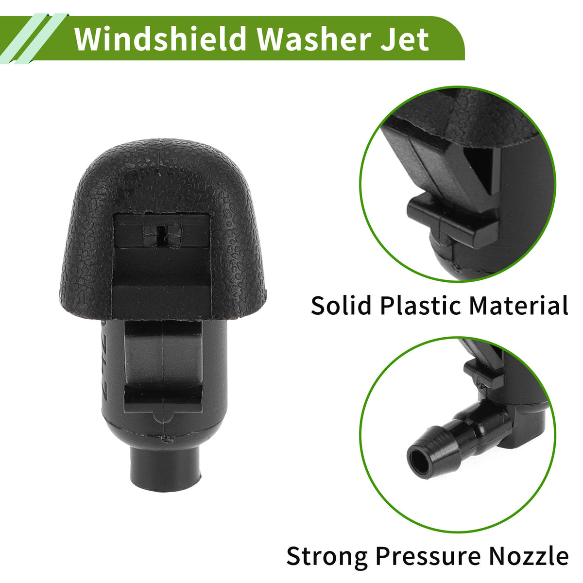 Windshield Washer Nozzle with Hose Connector for Honda (2005–2015)