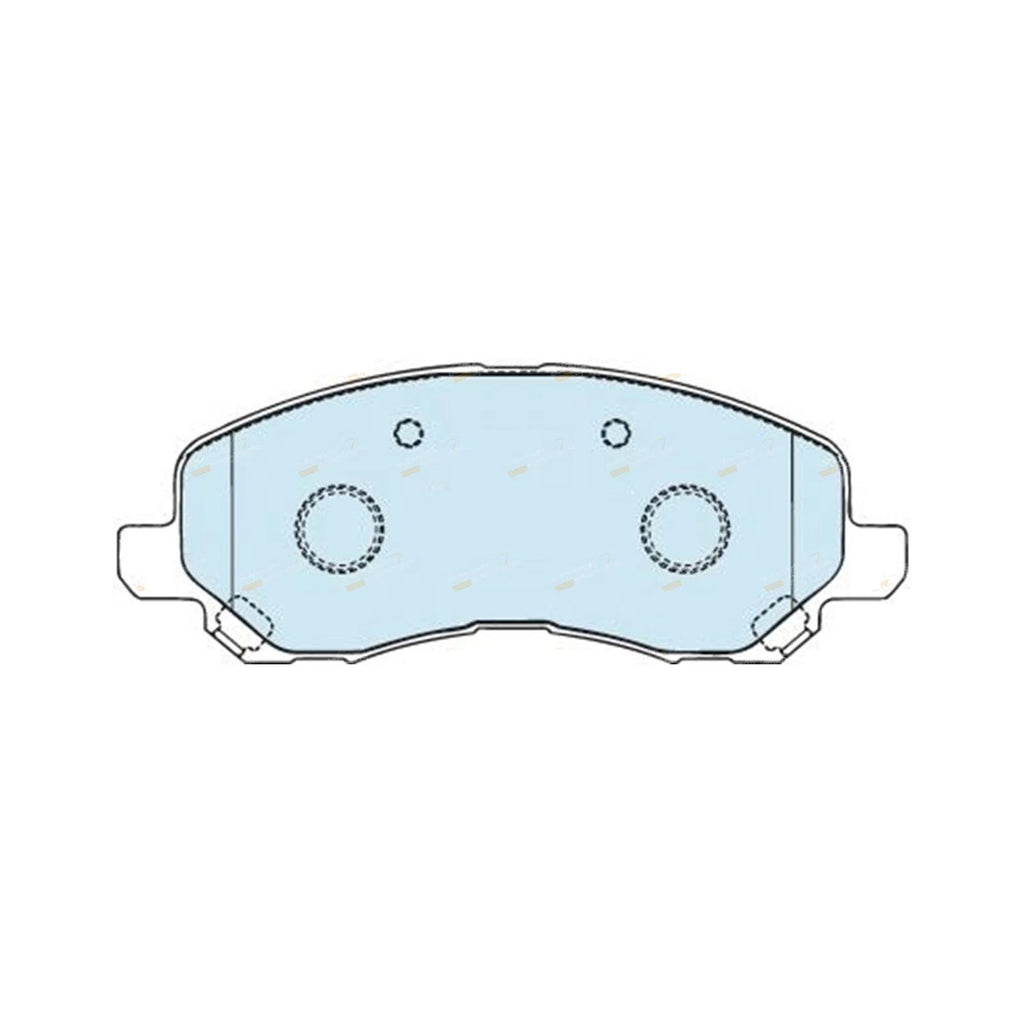 Set of 4 Bendix GCT Front Disc Brake Pads for Dodge Caliber (2006–2014)