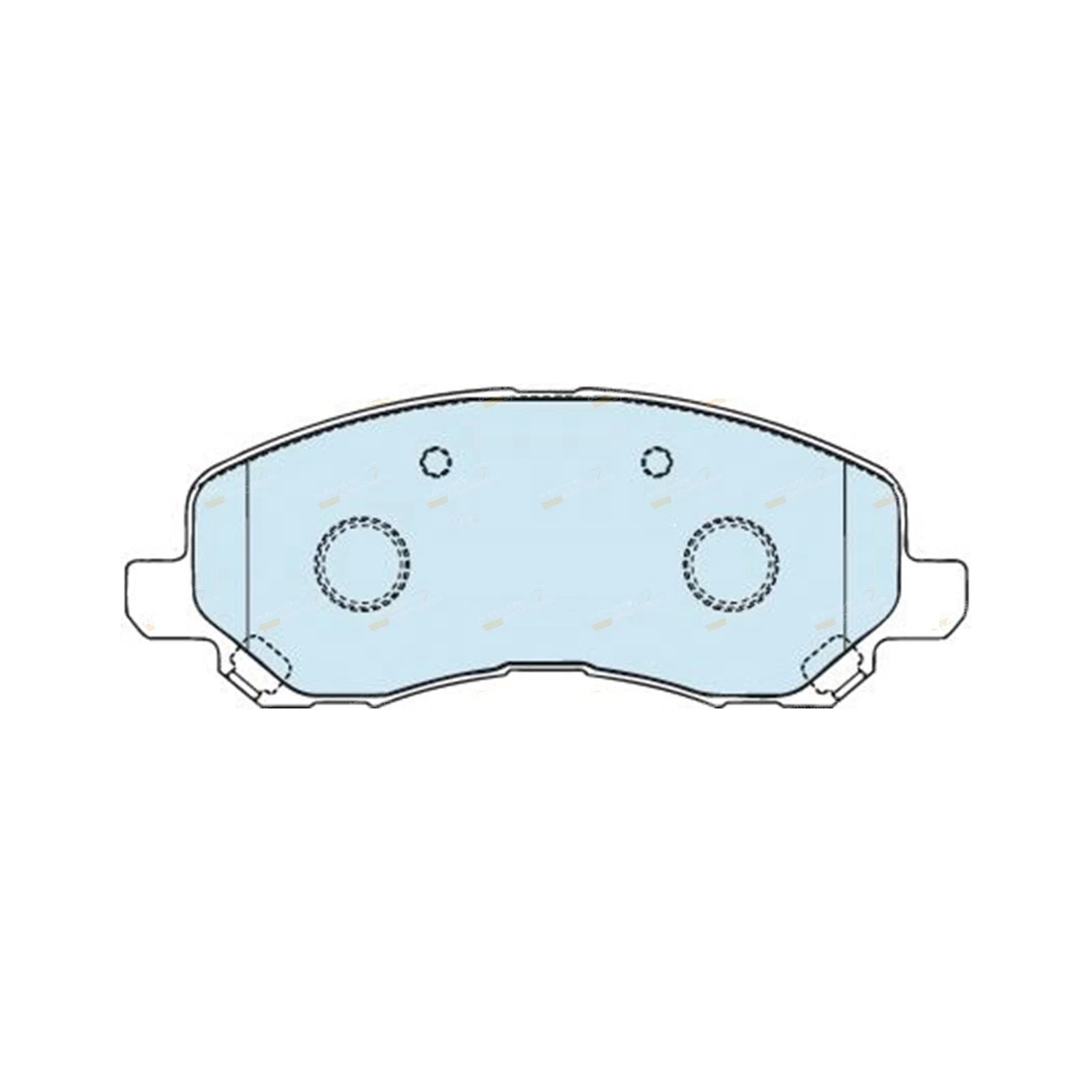 Set of 4 Bendix GCT Front Disc Brake Pads for Dodge Caliber (2006–2014)