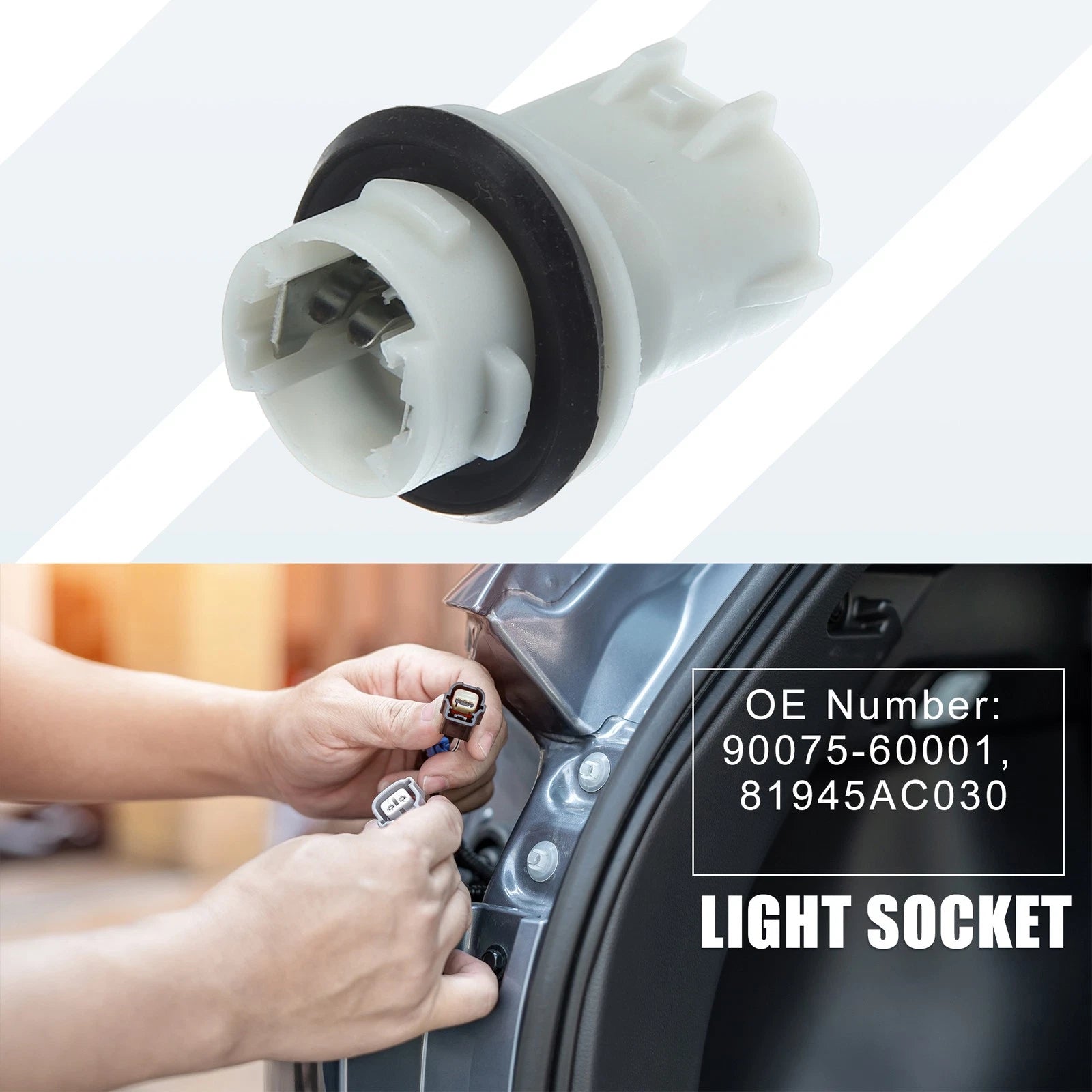 Turn Signal Light Bulb Socket Holder Replacement for Toyota Camry (2007–2015)