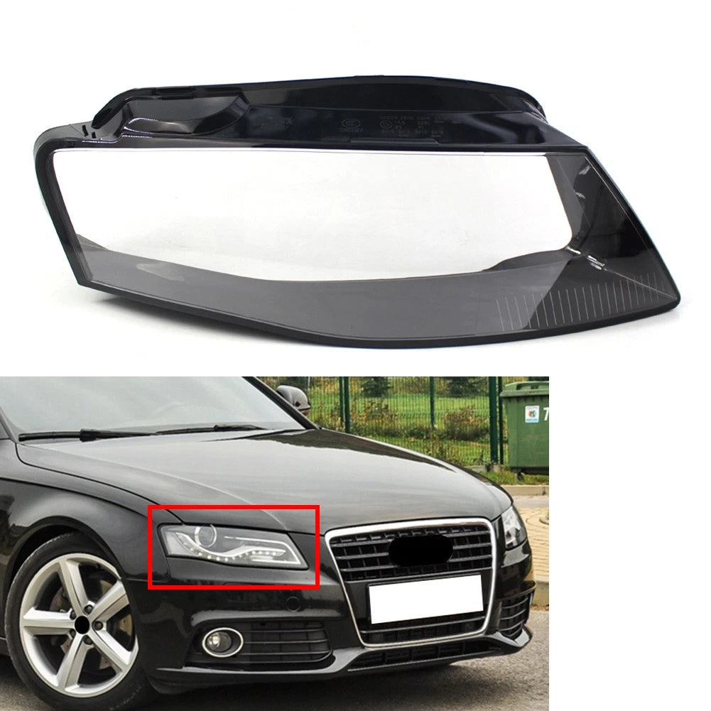 Headlight Glass Shell Cover for Audi A4 B8 (2009–2012) Right
