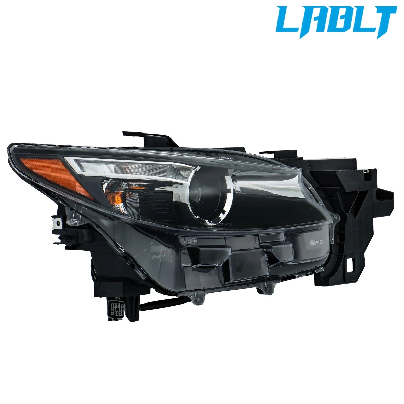Halogen LED Headlight for Mazda CX-9 (2016–2023) Right, Black