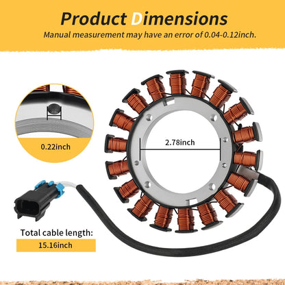 Stator Magneto Charging Coil for Kawasaki Mule 600 610 SX (2005–2016) 59031-2132