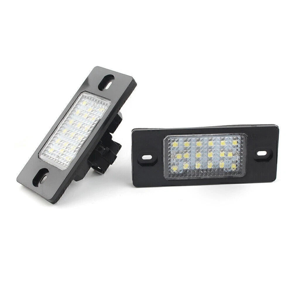 18-SMD White LED Rear License Plate Lamp for VW Touareg (2003–2010)