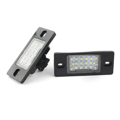 18-SMD White LED Rear License Plate Lamp for VW Touareg (2003–2010)