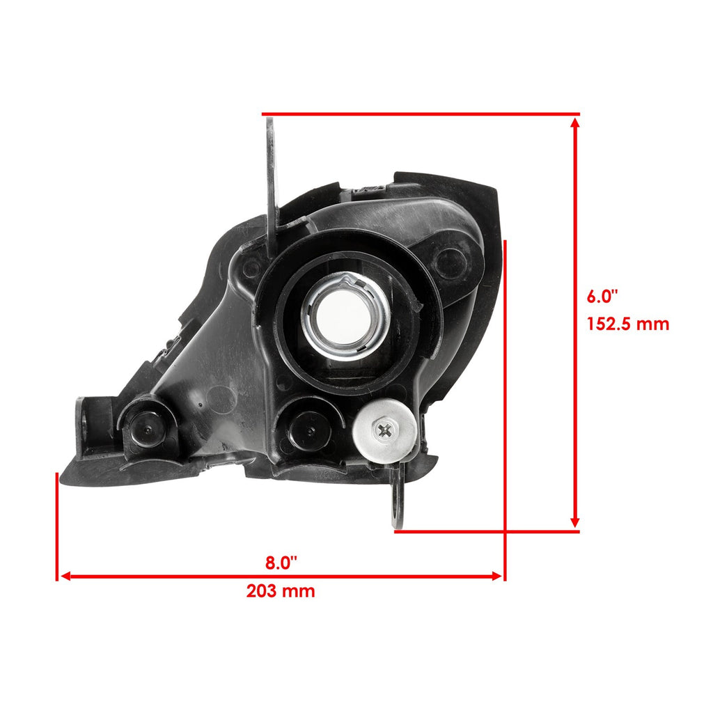Right LED Headlight Assembly for Yamaha Wolverine 450 YFM450F (2006–2010)