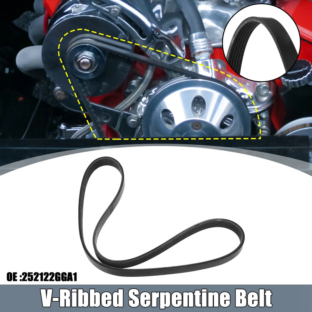 V-Ribbed Serpentine Drive Belt Replacement for Hyundai Santa Fe (2016–2020)