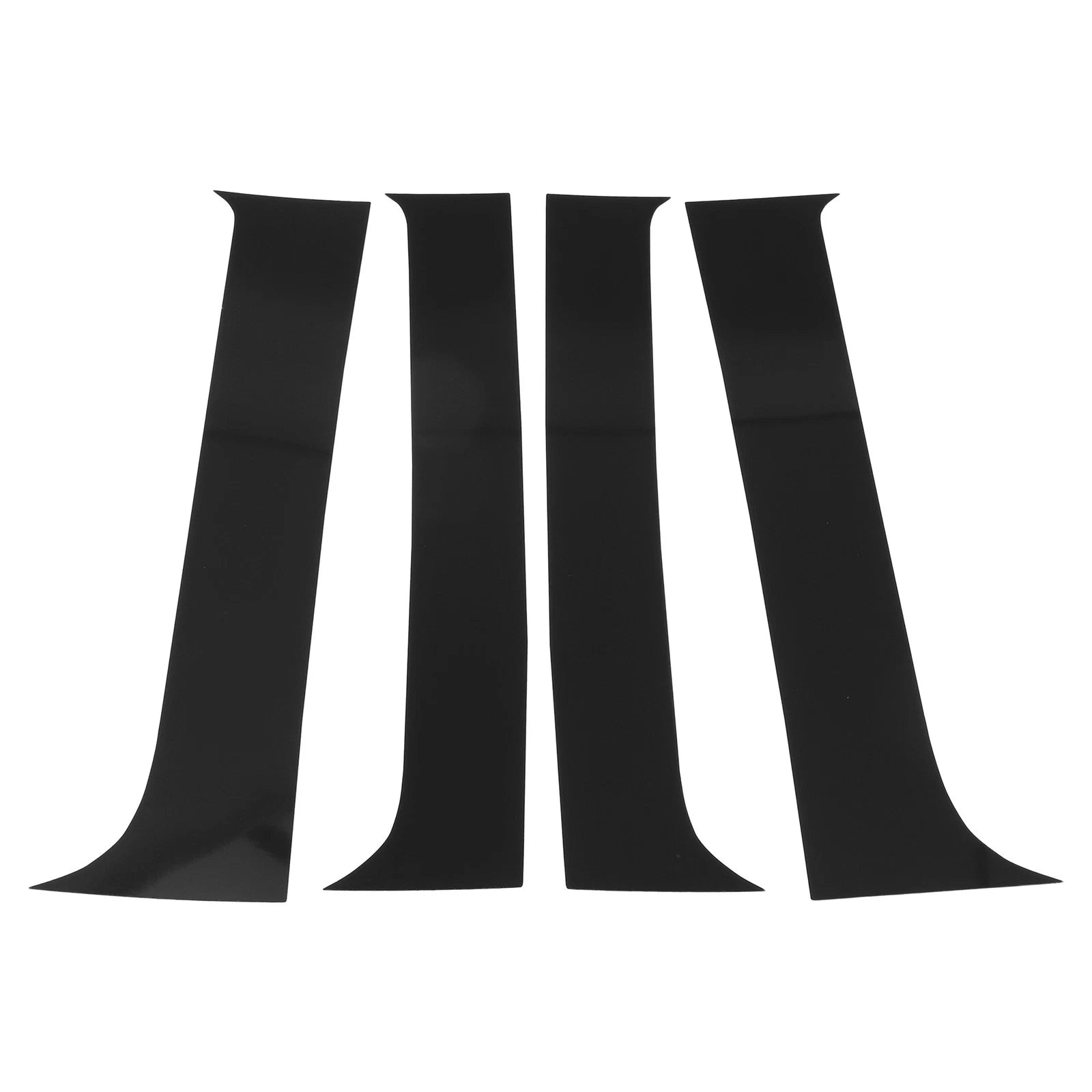 Door Pillar Window Trim Set for Chevy Silverado (2007–2013) Black 4 Pcs