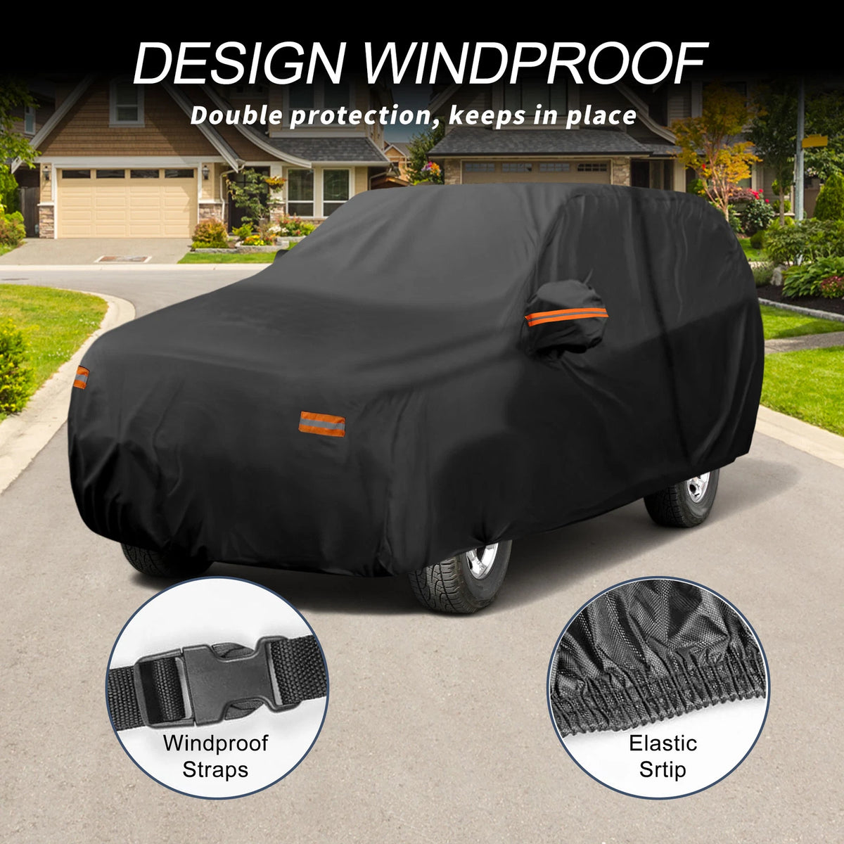 Waterproof 210D-PU Car Cover for Lincoln Navigator (2018–2023)