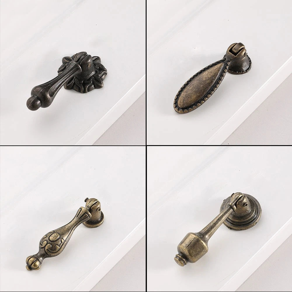 2X Retro Cupboard Drawer Pull Handle Knob for Furniture