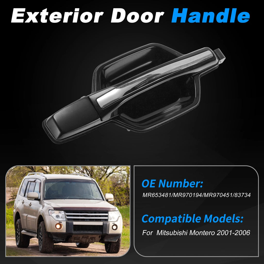 Rear Right Exterior Door Handle Replacement for Mitsubishi Montero (2001–2006)