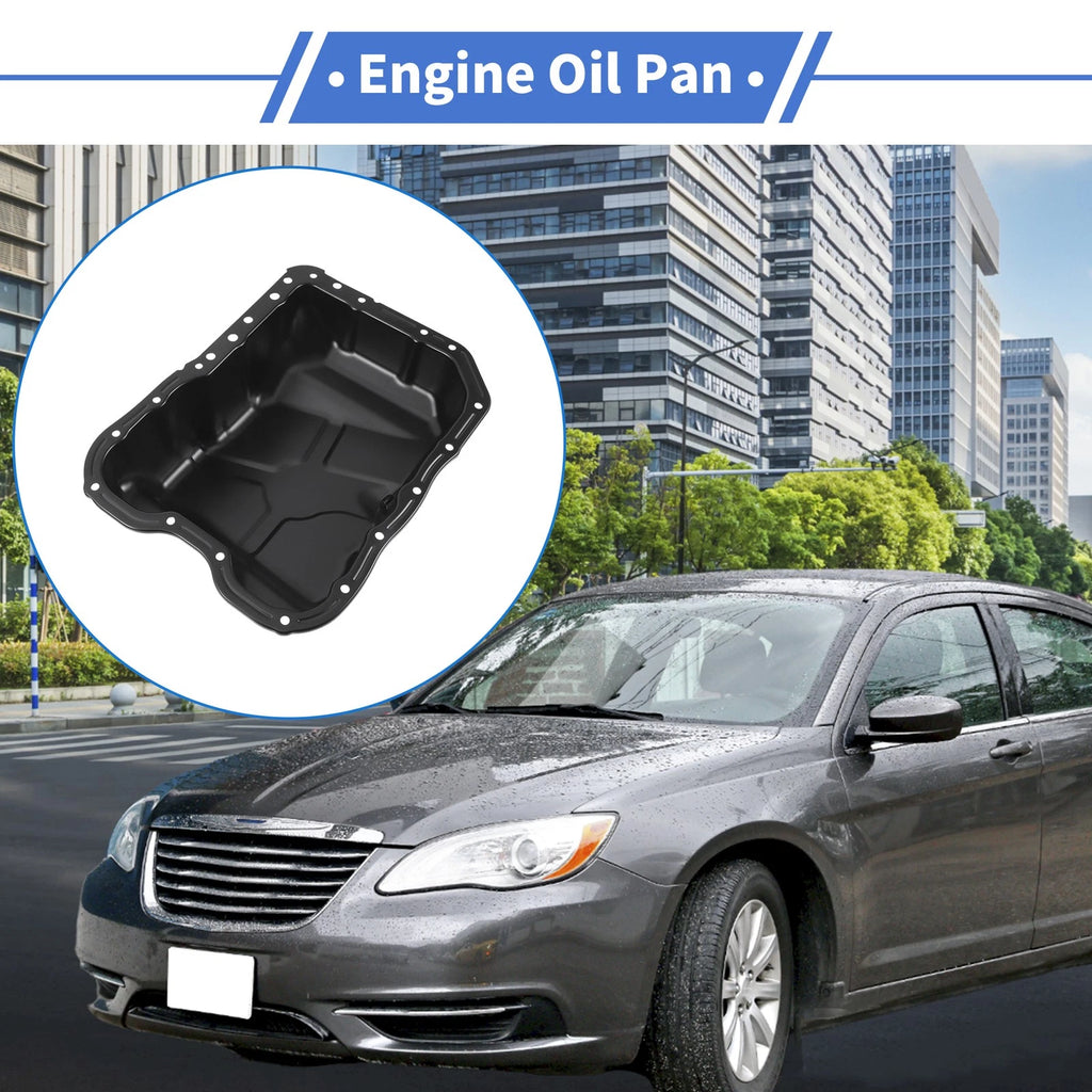 Engine Oil Pan Replacement for Chrysler 200 (2011–2014) Iron Black