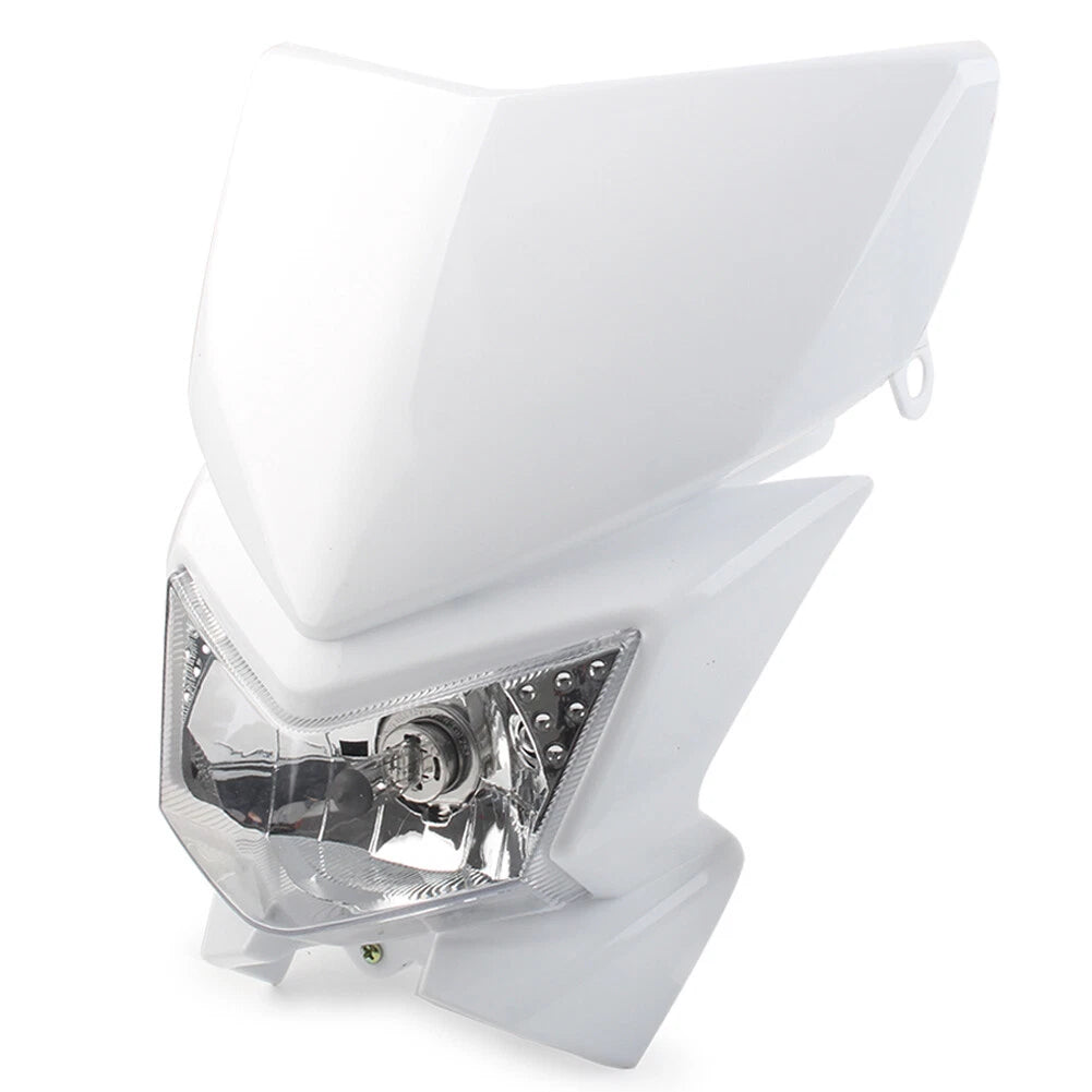 Front Headlight for MX Enduro Dirt Bike 250cc (12V 35W, White)