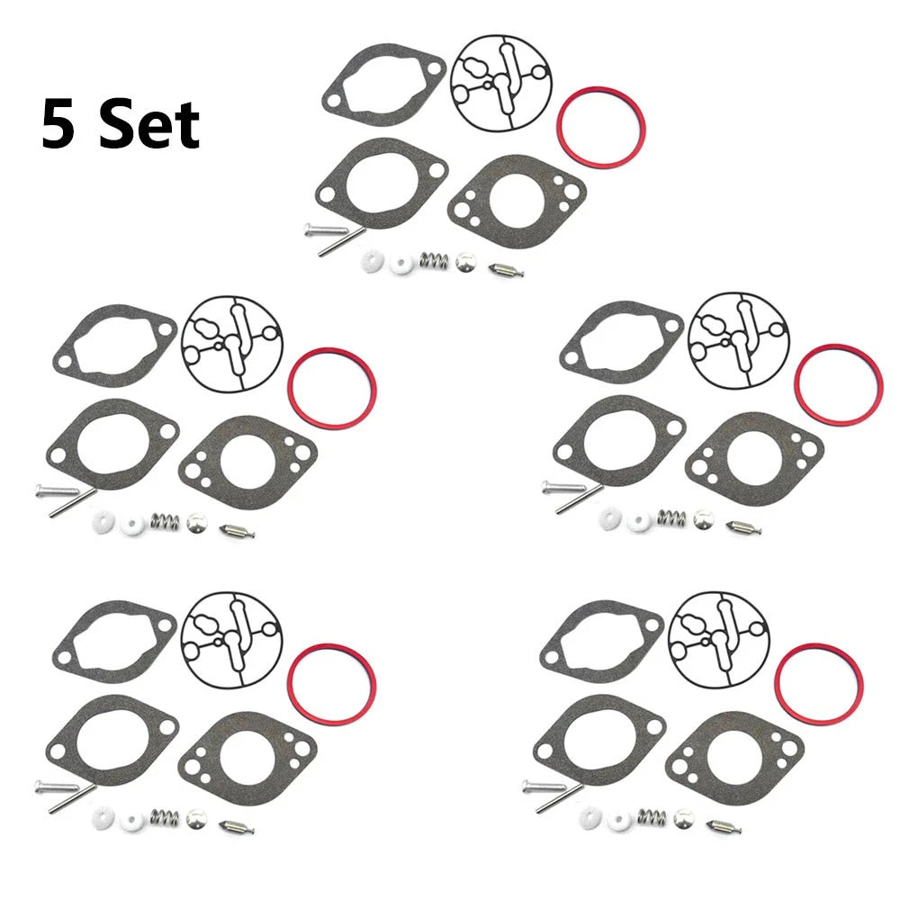 Set of 5 Carburetor Repair Kits for Briggs & Stratton Lawn Mowers (696146, 696147)