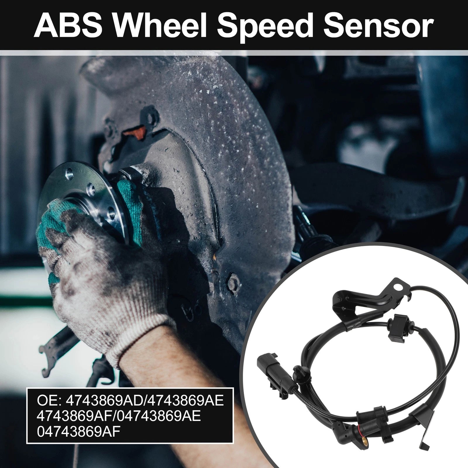 ABS Wheel Speed Sensor Kit Rear Left for Dodge Journey (2014–2020)