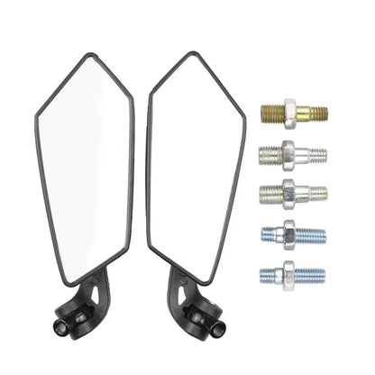 Universal Rearview Wing Mirrors 8mm/10mm for Honda Yamaha (Universal)